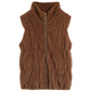 [Best Gift for Her] Women's Loose Warm Plush Zipper Sleeveless Vest