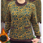 Nice Gift! Women’s Warm Plush Round Neck Pullover Bottom Shirt