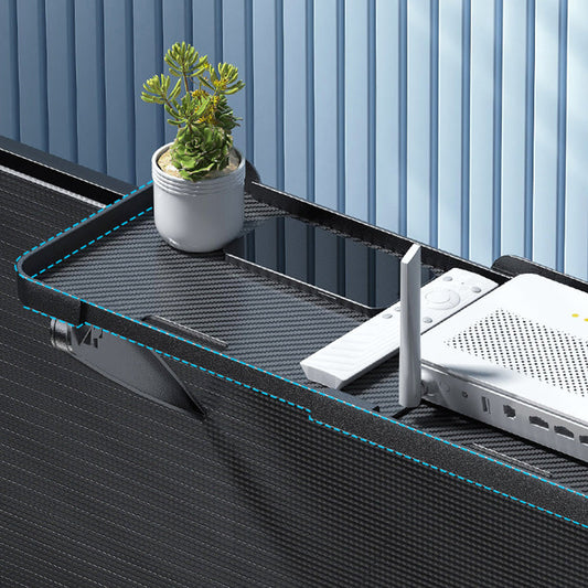 Punch-Free Set-Top Box Retractable Shelf