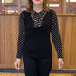 [best gift] Women’s Plush-lined Bottom Shirt with Floral Print