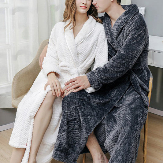 [best gift] Unisex Plush l Luxury Bathrobe