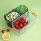 Lazy Double Layer Hollow Fruit Tray Snack Container