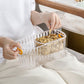 Lazy Double Layer Hollow Fruit Tray Snack Container