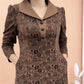 Gift Choice - Lapel V-neck Slim Fashion Long Sleeve A-line Dress