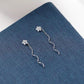 [Best Gift For Her] Crystal Star Wave Threader Earrings