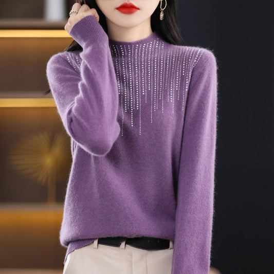 Winter Fashion Stripes Ladies Warm Sweater - Style and Comfort in One Product