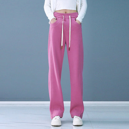 Gift Choice - Women's Comfortable High Waist Straight Leg Pants