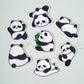 Cartoon Panda Embroidered Patch