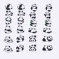 Cartoon Panda Embroidered Patch