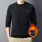 [warm gift] Men’s Thermal Crew-neck Jacquard Sweatshirt