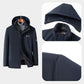 Best Gift - Men’s Padded Thermal Plush Parka Jacket with Removable Hood