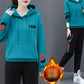 [Best Gift For Her] Hooded Thickened Warm Sports Sweatshirt Set