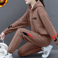[Best Gift For Her] Hooded Thickened Warm Sports Sweatshirt Set
