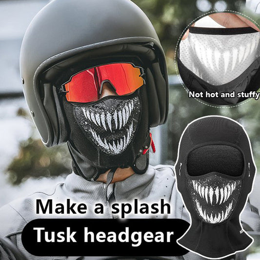 3D Fangs Breathable Motorcycle Head Protection Mask