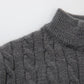 Men's Ribbed Half Zipper Closure Knit Shirt
