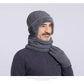 Winter Knitted Thermal Beanie Cap & Scarf