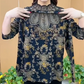 Women's Elegant Patchwork Print Bottoming Top