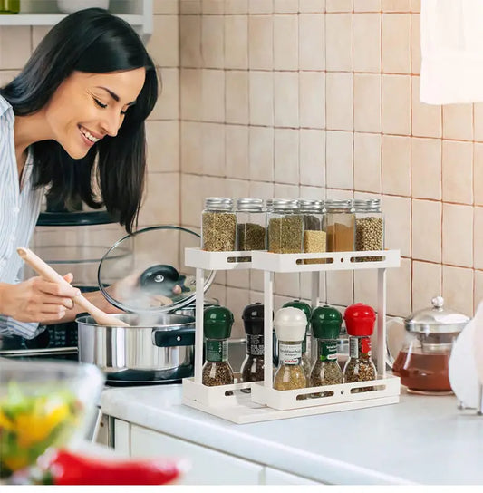 Rotating Spice Rack for Kitchen