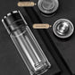 Double-wall Glass Insulated Tea Bottle