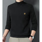 Men's Thickened Mock Neck Warm Solid Sweatshirt