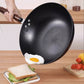 Uncoated Non -Sticking Iron Skillet Frying Pan