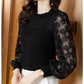Women’s Lantern Sleeve Lace Blouse