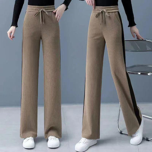 Stylish Chenille Straight-leg Pants for Women