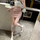 Shiny Sequined Mini Skirt