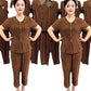 Women's Cooling Plaid Top & Pants 2-Piece Set