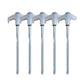 5PCS 8" Screw-in Tent Stakes Ground Anchors