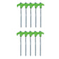 5PCS 8" Screw-in Tent Stakes Ground Anchors