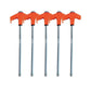 5PCS 8" Screw-in Tent Stakes Ground Anchors