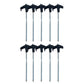 5PCS 8" Screw-in Tent Stakes Ground Anchors